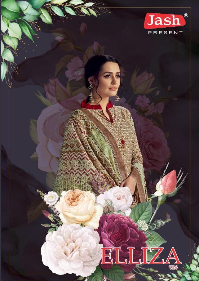 Jash Elliza Vol 6 Karachi Cotton Dress Materials Wholesaler