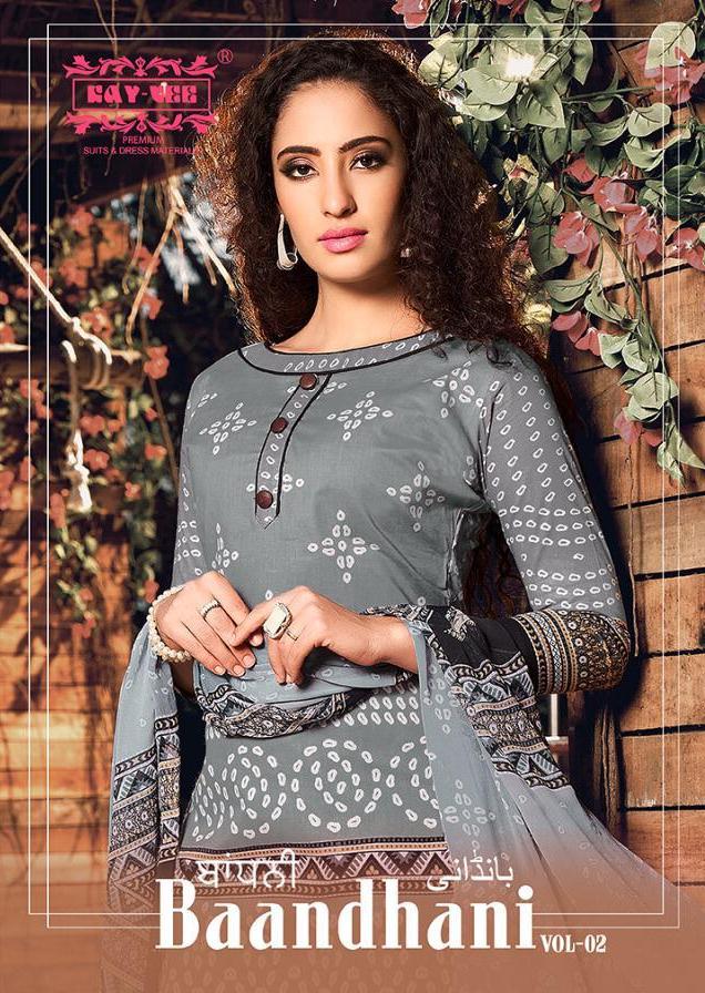 Kay Vee Present Bandhni Vol 2 Camrick Cotton Digital Print Salwar Suit
