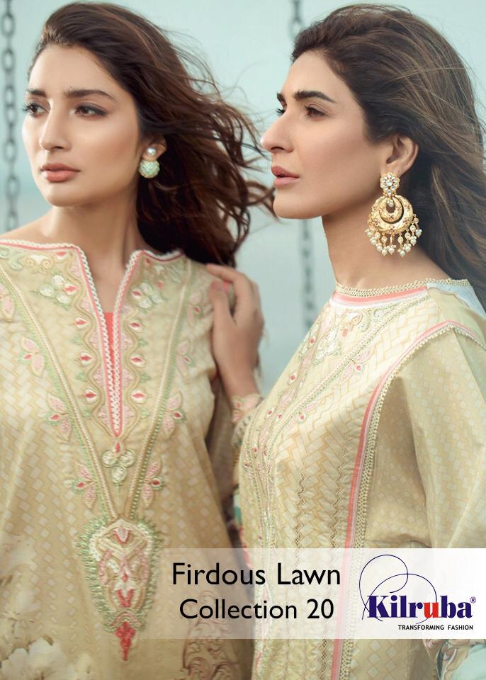 Kilruba Firdous Lawn Collection 20 Lawn Pakistani Salwar Suits
