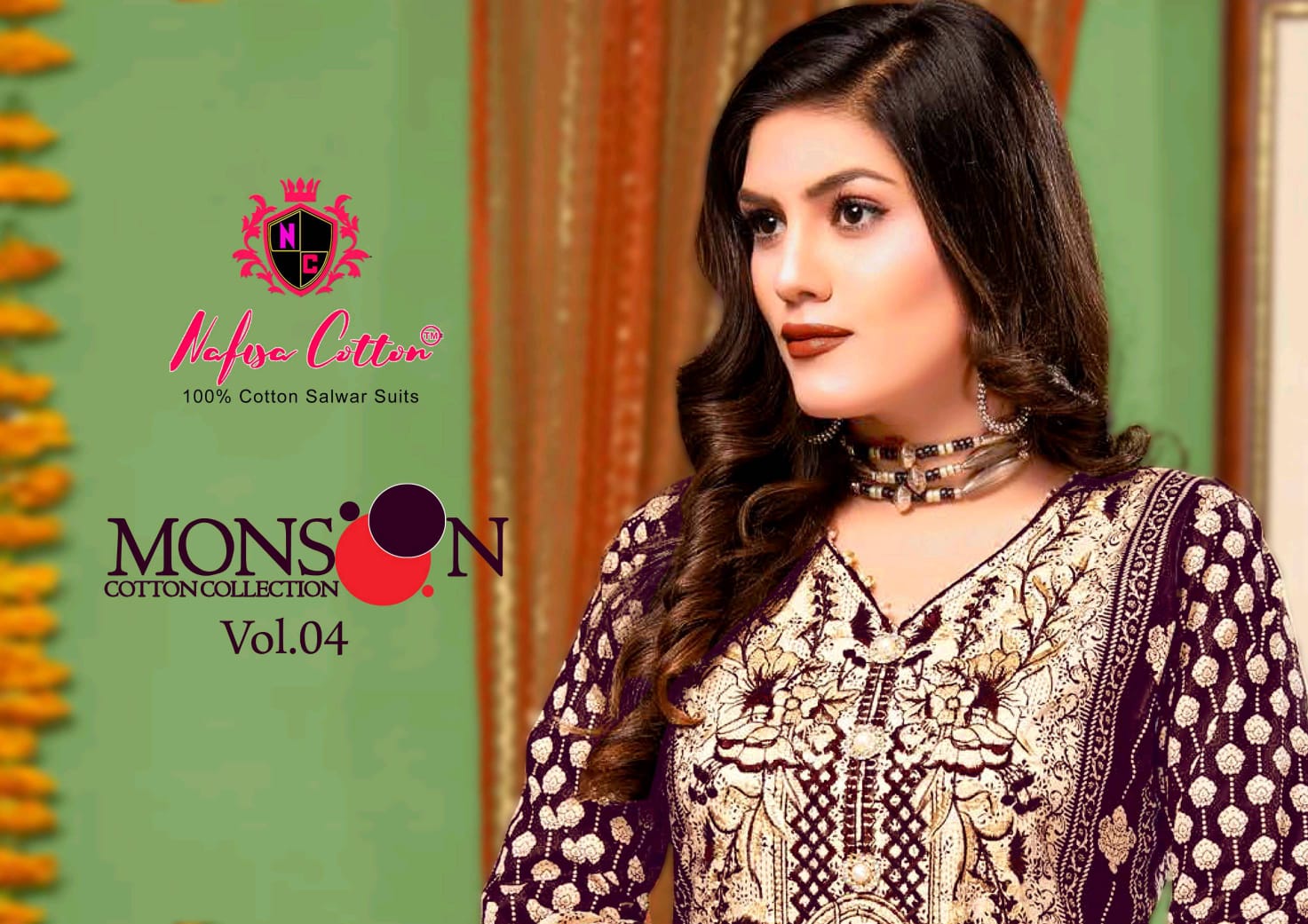 Nafisa Cotton Monsoon Vol 4 Cotton Pakistani Printed Suits Cheapest Price