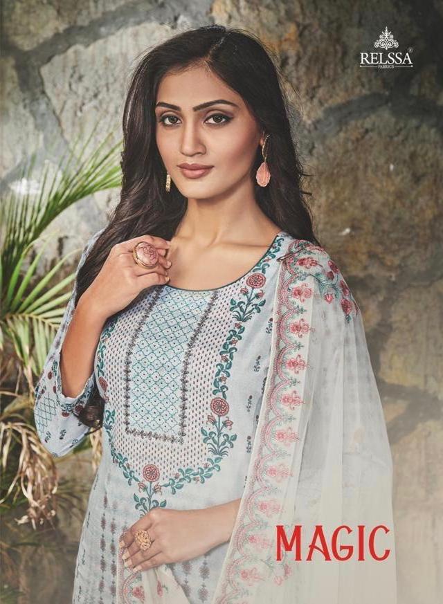 Relssa Magic Cotton Satin Ethnic Salwar Kameez