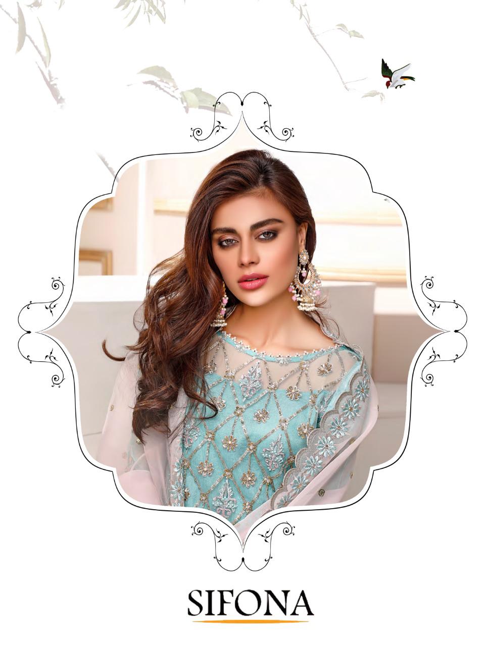 Sifona By Saniya Trendz Georgette Embroidery Pakistani Salwar Kameez
