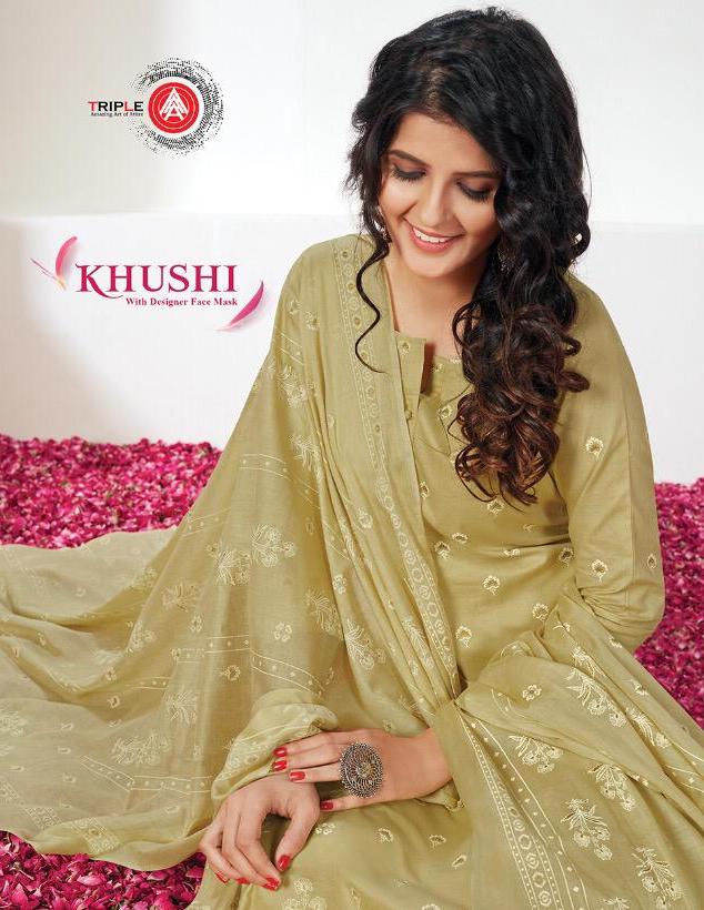 Triple Aaa Present Khushi By Kessi Pure Cotton Casual Wear Salwar Kameez