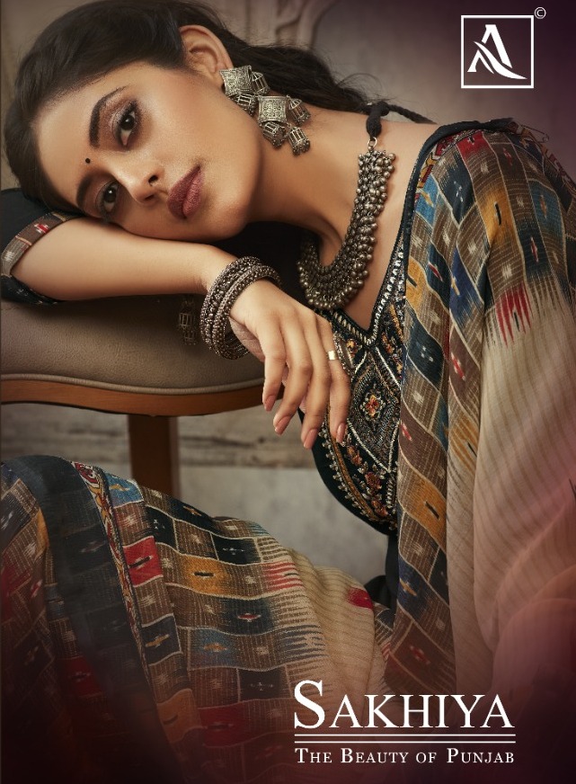 Alok Suits Sakhiya Vol 2 Rayon Print Work Patiyala Style Indian Branded Suits