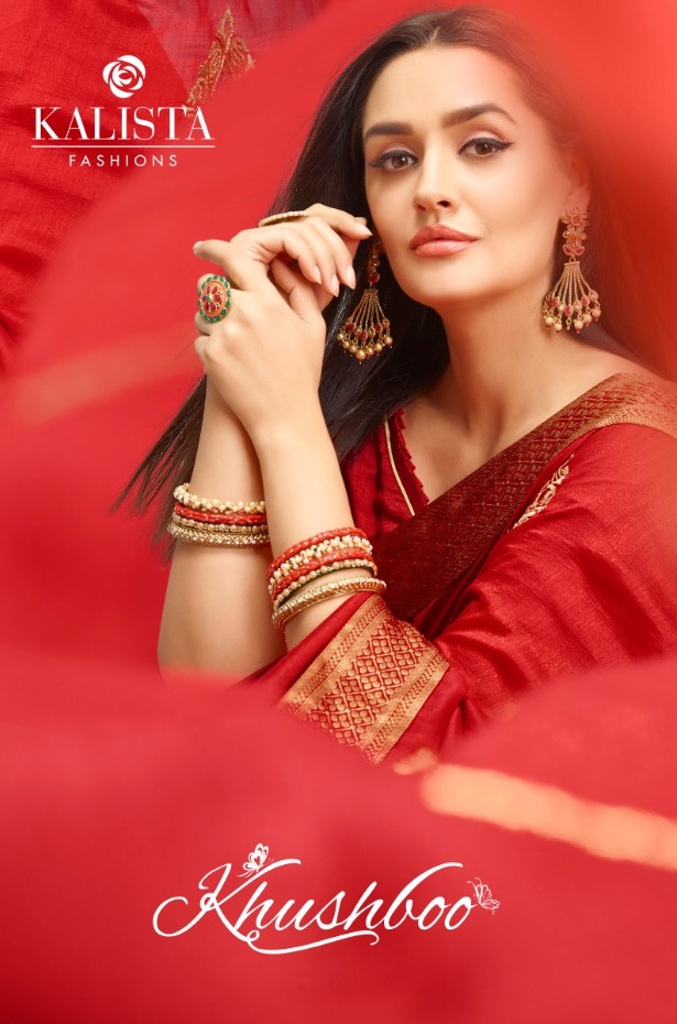 Kalista Industries Khushboo Vichitra Looking Stunning Saree Collection