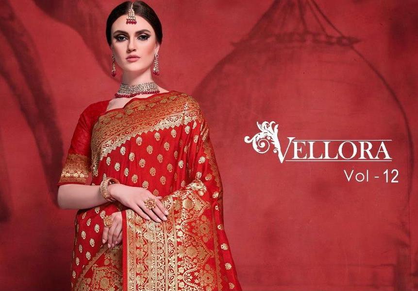 Kesari Exports Vellora Vol 12 Banarasi Silk Festival Wear Saree