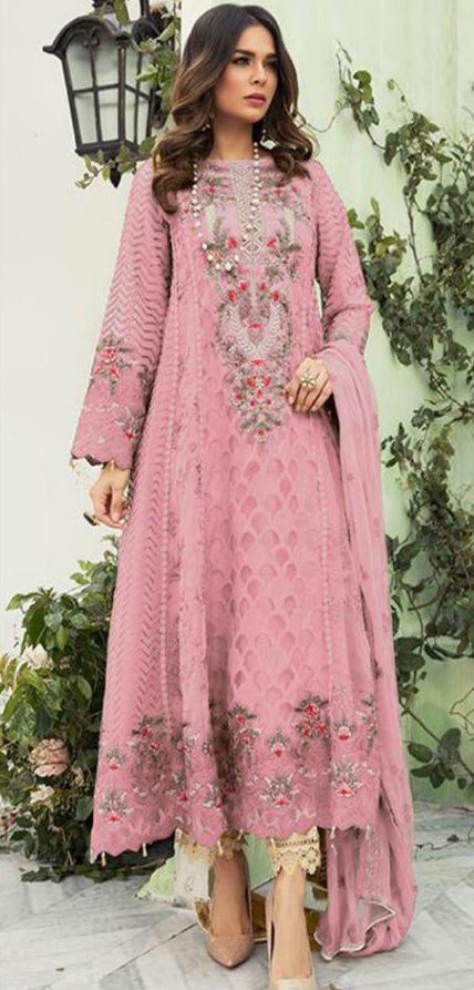 Khayyira Suits Mariya B Spring Summer 20 Heavy Georgette Designer Pakistani Suit