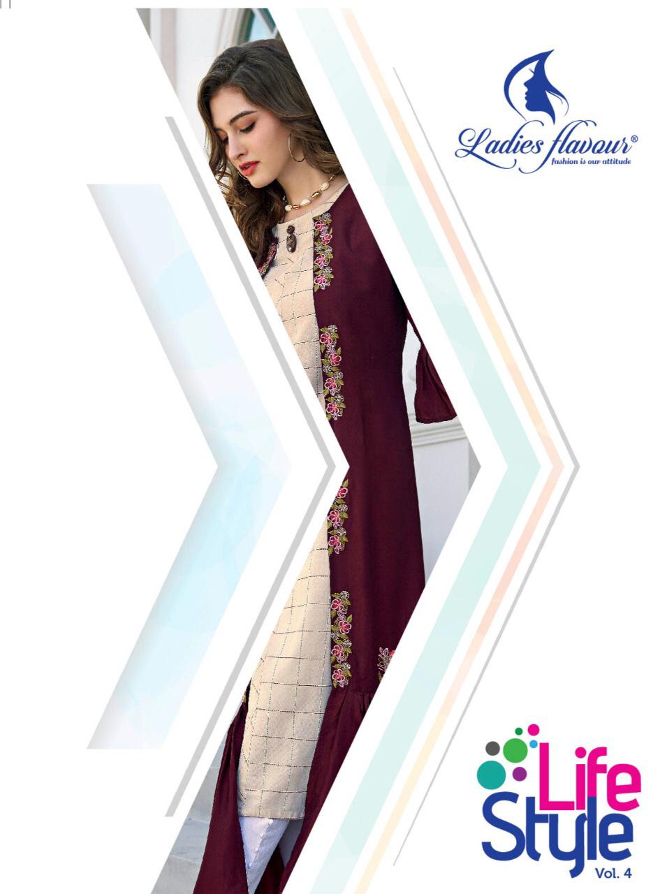 Ladies Flavour Life Style Vol 4 South Cotton Festival Special Kurti With Shrug