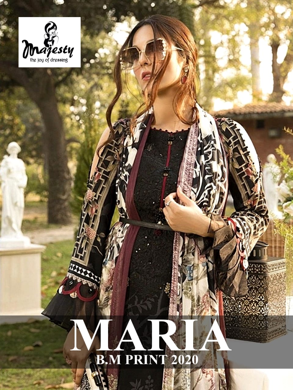 Maria B M Print 2020 By Majesty Jam Silk Cotton Pakistani Suit Concept