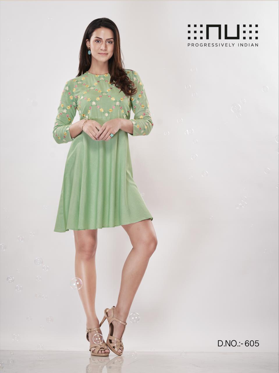 Nu Present Nu Vol 6 Rayon Most Stylish Short Pattern Stunning Kurti