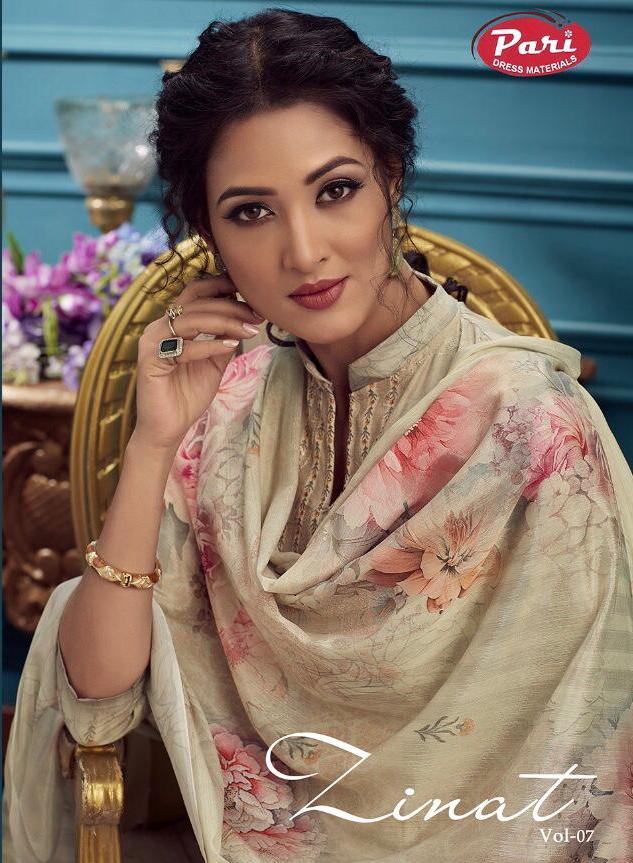 Pari Fashion Zinat Vol 7 Digital Print Sequence Work Dresses At Best Prices