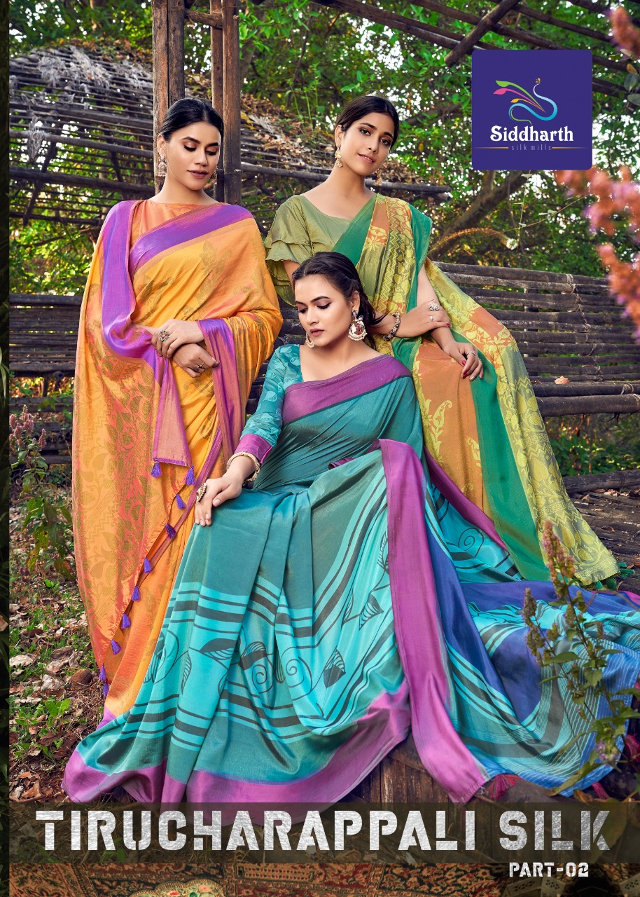 Siddharth Silk Mills Tirucharappali Silk Part 2 Casual Wear Printed Saree Wholesale Rate