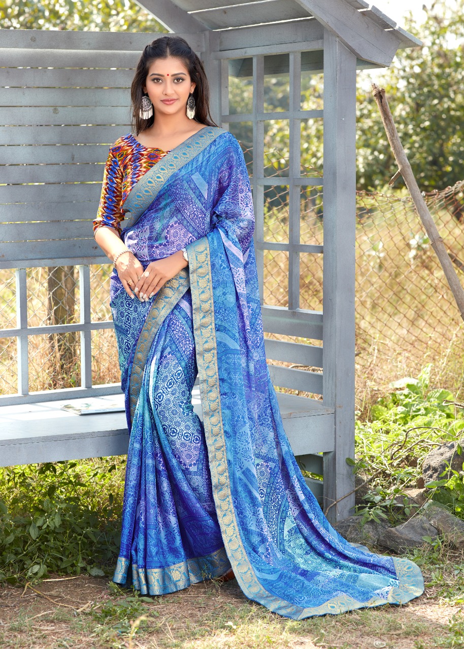 Sr Brand Anmol Summer Wear Fancy Saree Supplier Wholesaler