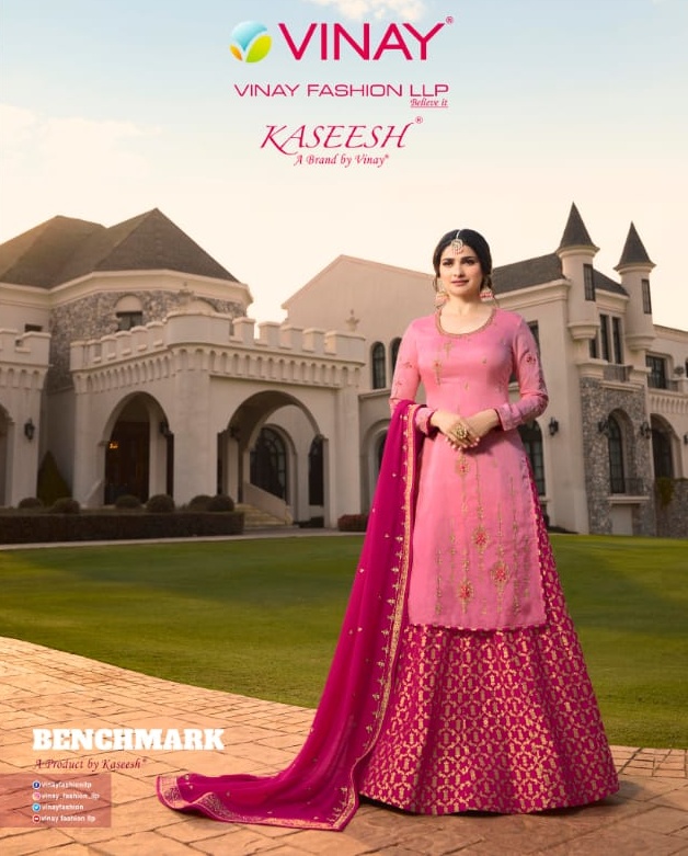 Vinay Kaseesh Benchmark 10591-10596 Series Lehenga Style Festive Dresses Wholesaler