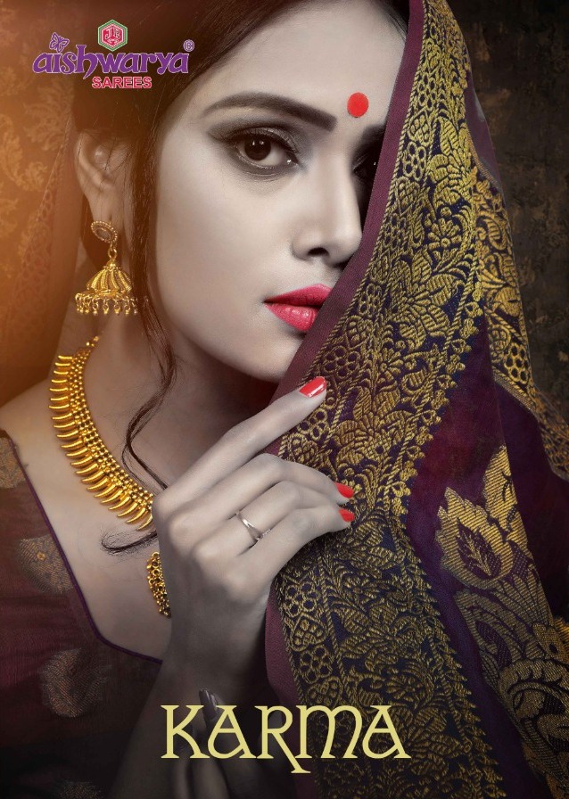 Aishwarya Karma Vol 1 Cotton Silk With Designer Pallu Latest Design Saree
