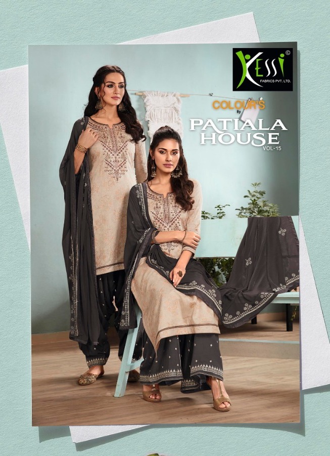 Colours By Patiala House Vol 15 By Kessi Satin Fancy Dress Materials