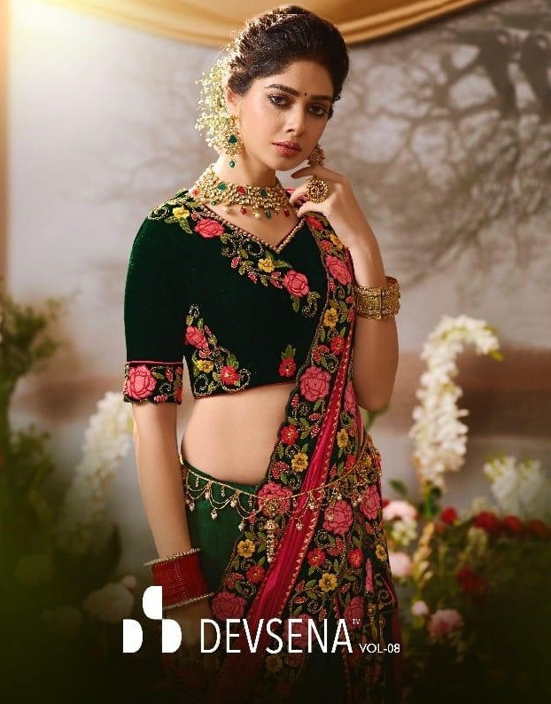 Desiluk Fashion Devsena Vol 8 4095-4105 Series Party Wear Wedding Saris Wholesaler