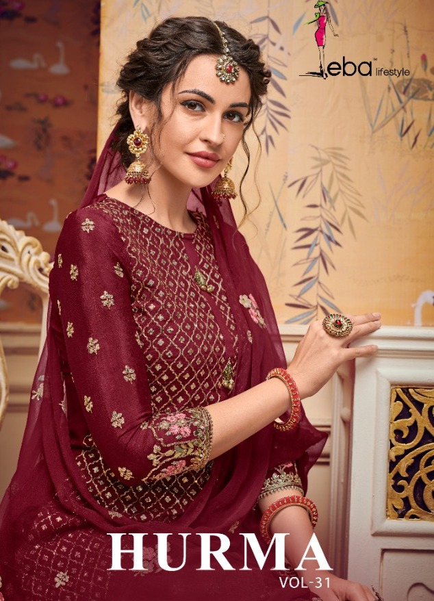 Eba Hurma Vol 31 1160-1164 Series Plazzo Style Party Wear Embroidered Suits Online