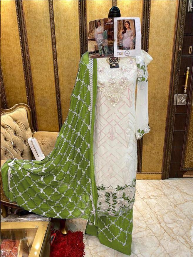 Hoor Tex Beautiful Colour Gold Vol 1 Georgette Best Pakistani Suits In Surat Market