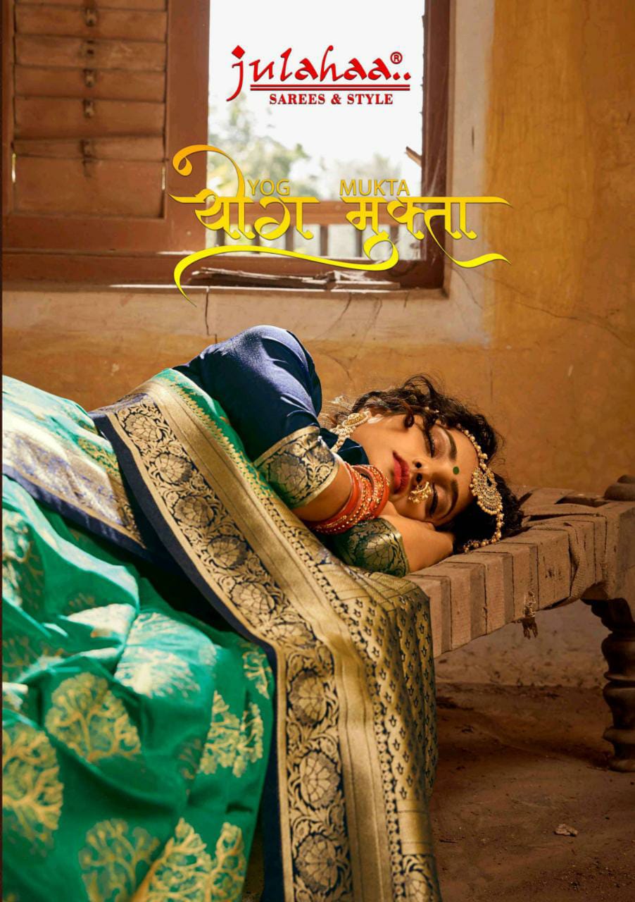 Julahaa Saree Launch Yog Mukta Silk Traditional Look Designer Saree Collection