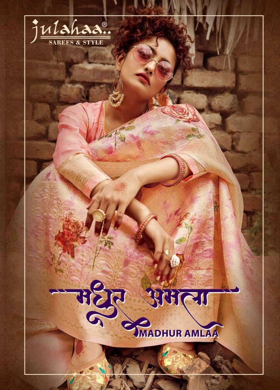 Julahaa Saress Presents Madhur Amlaa Beautiful Silk Ladies Saris Exporter