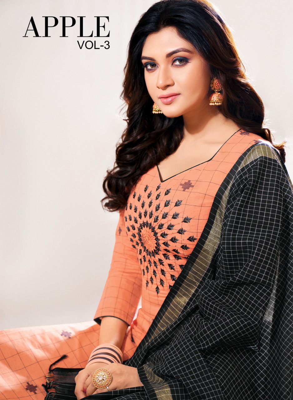 Kapil Trendz Apple Vol 3 South Cotton Checks Pattern Casual Wear Salwar Suit