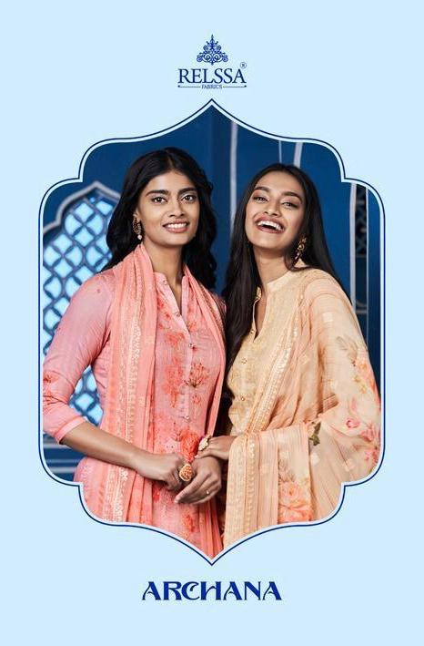 Relssa Launch Archana Superior Cotton Satin Embroidery Heavy Look Salwar Kameez In Surat Market