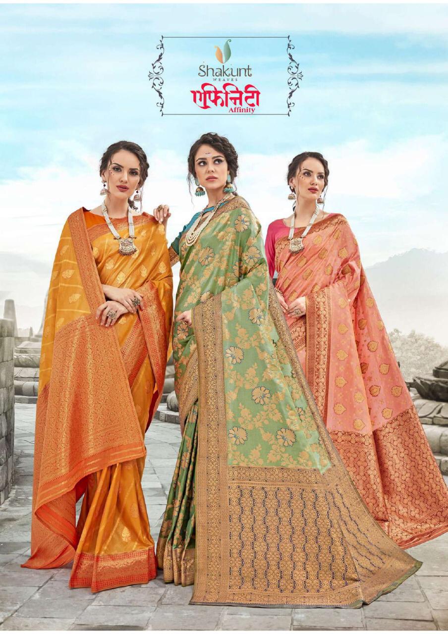 Shakunt Affinity Ethnic Style Silk Saree Buy From Krishna Creation Surat