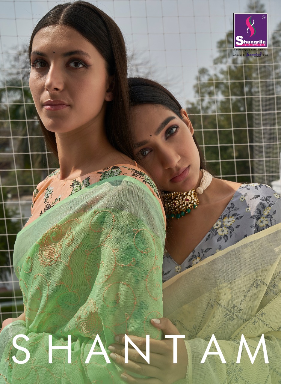 Shangrila Launh Shantam Pure Weaving Linen Digital Print Saree Collection