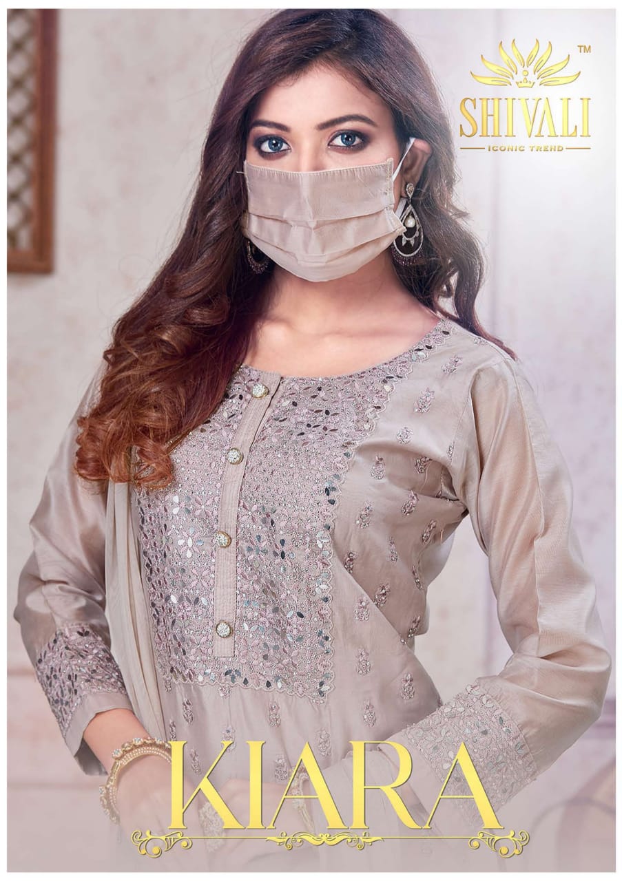 Shivali Fashion Launch Kaira Fancy Readymade Salwar Suit With Matching Mask Looking Gorgeous