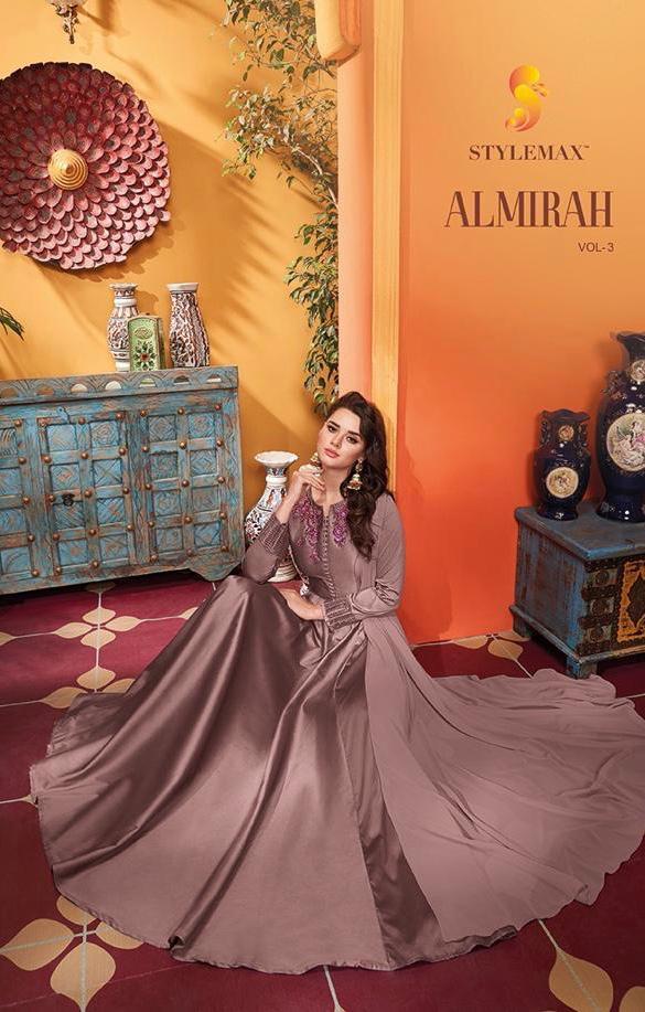 Stylemax Almirah Vol 3 Soft Silk Readymade Long Gown Style Kurti Ethnic Collection