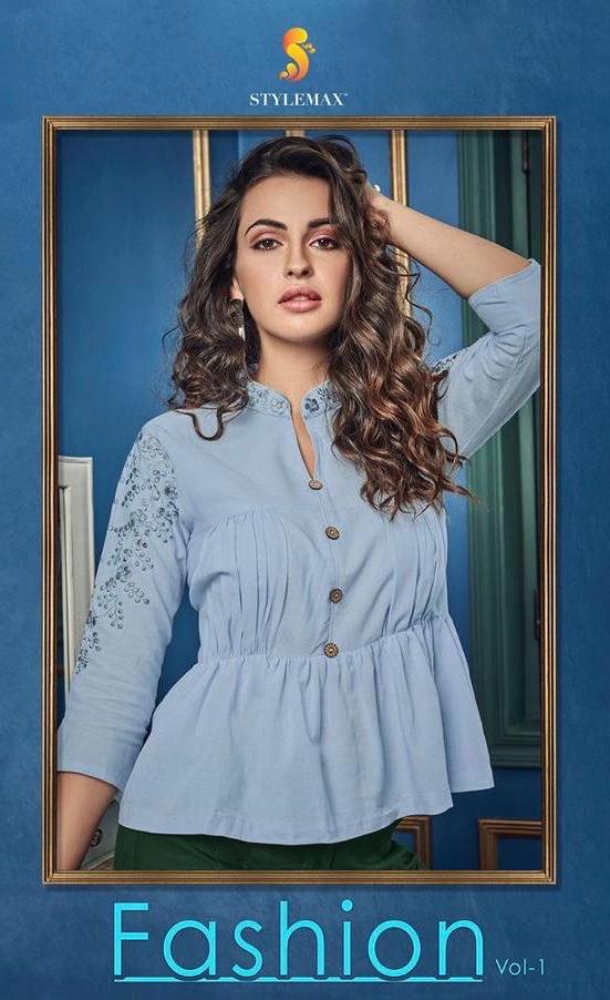 Stylemax Fashion Vol 1 Cotton Rayon Western Short Kurti With Plazzo Readymade Collection