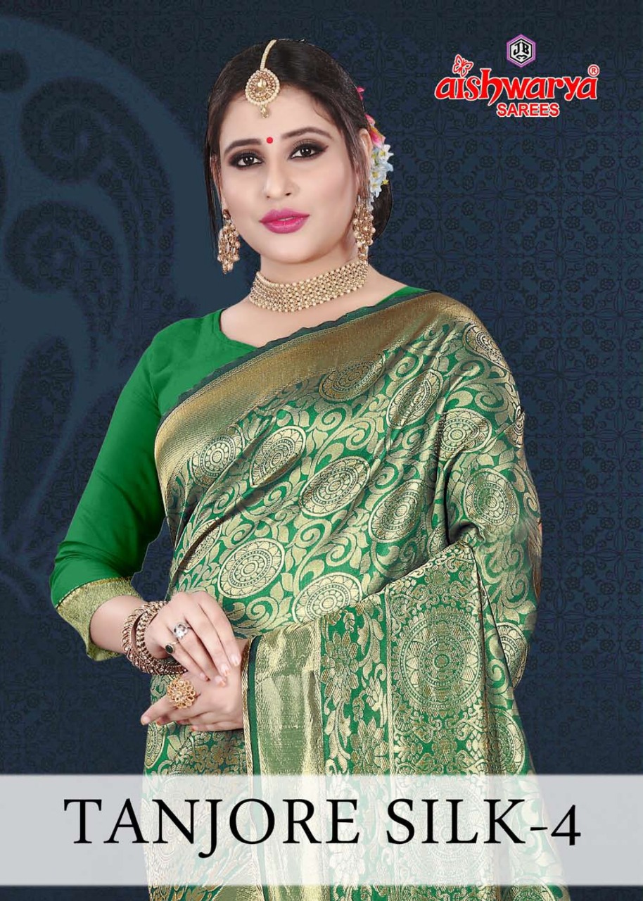 Tanjore Silk Vol 4 By Aishwarya Poly Silk Printed Saree Textile Market In Surat