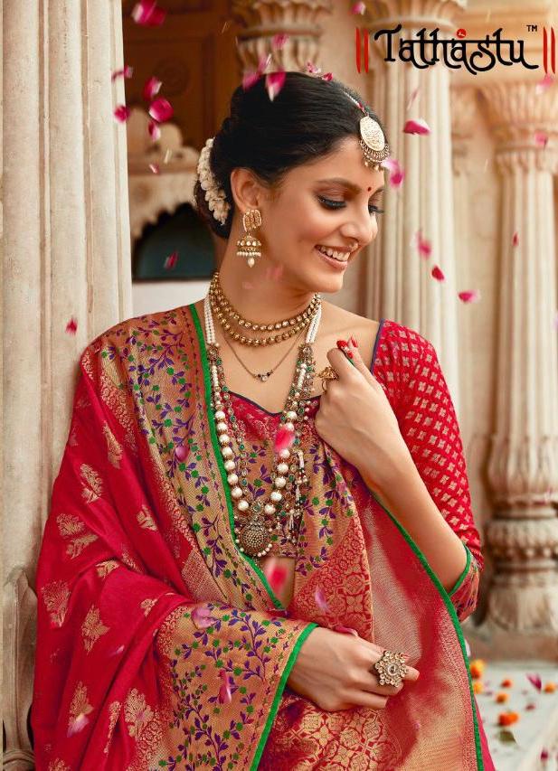 Tathastu 3601-3610 Series Silk Traditional Wear Fancy Designer Saree