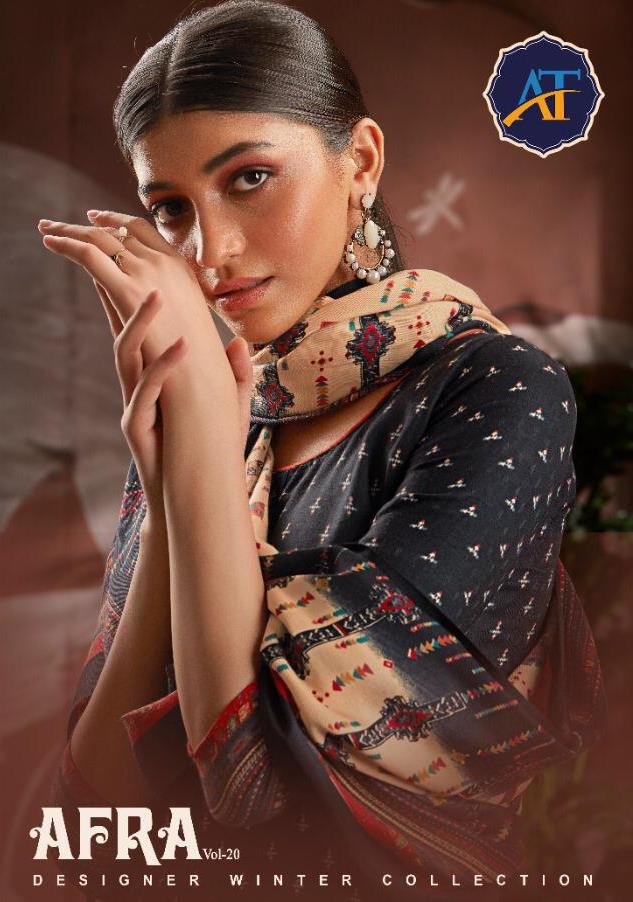 Ankit Textile Afra Vol 20 Pashmina Designer Printed Simple Sobar Salwar Suits