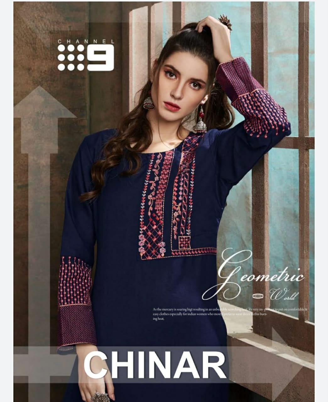 Chinar By Channel 9 Rayon Latest Design Print Kurti With Plazzo