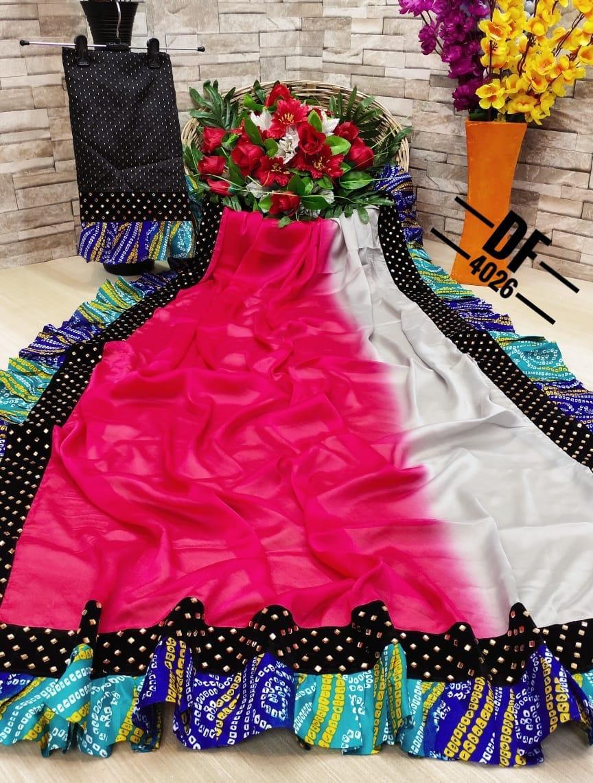 Divya Fashion Df 4026 Pedding Silk Fancy Work Party Wear Saree