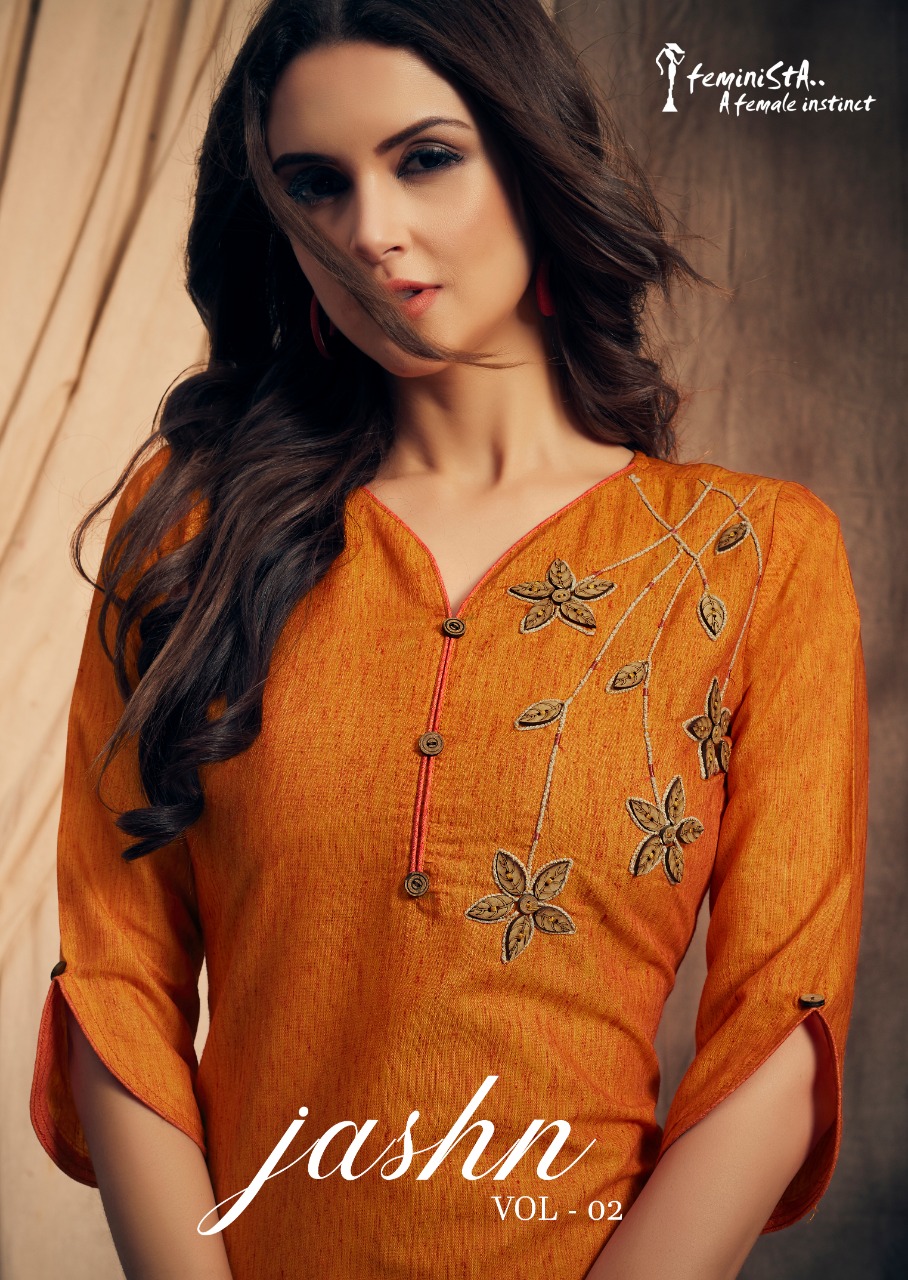 Feminista Launches Jashn Vol 2 South Cotton With Embroidery Kurti