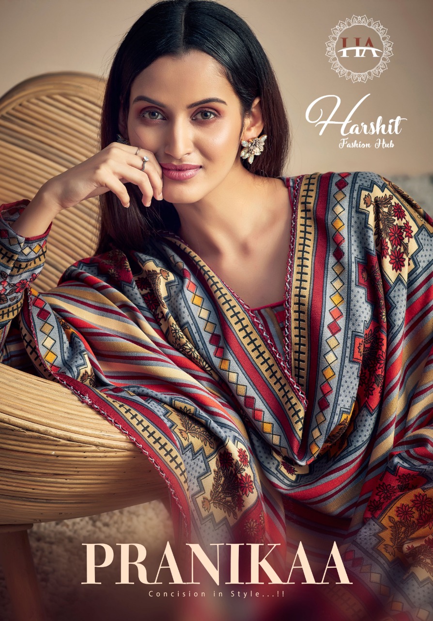 Harshit Fashion By Alok Suits Pranikaa Wool Pashmina Digital Style Print Sacual Suits
