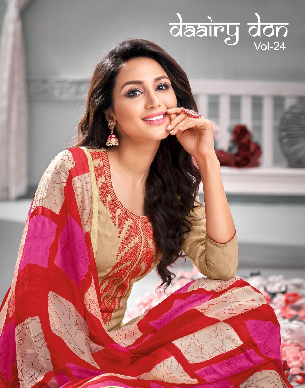 Kapil Trendz Daairy Don Vol 24 Lakda Jecord Work Printed Salwar Suit At Lowest Rate