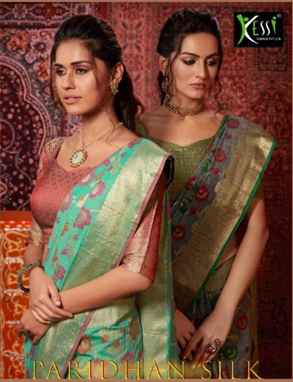 Kessi Present Paridhan Banarasi Cotton Silk Traditional Wear Saree Wholesaler