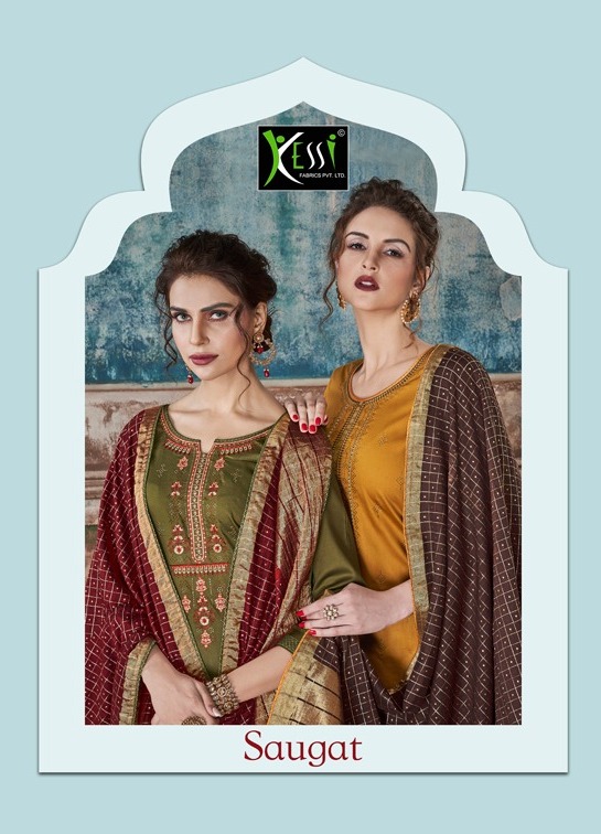 Kessi Saugat Jam Silk Embroidery Salwar Kameez