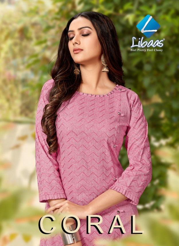 Libaas Coral Cotton Work Top With Bottom At Best Price In Surat Textile Market