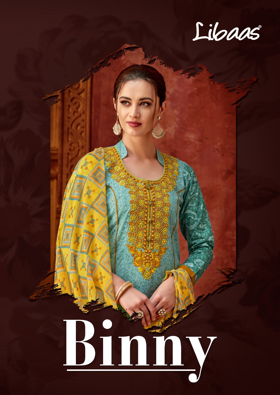 Libaas Launch Binny Cambric Print Work Full Stitched Salwar Suit
