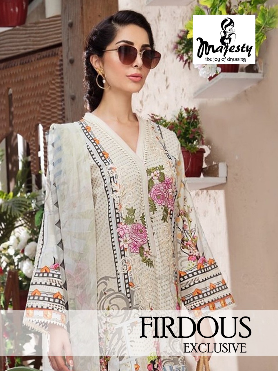 Majesty Launch Firdous Exclusive Lawn Cambric Pakistani Casual Dress Materials