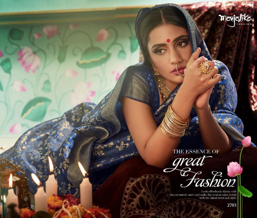 Monjolika Fashion Maitri Silk Heavy Look Banarasi Silk 2701-2706 Series Saree