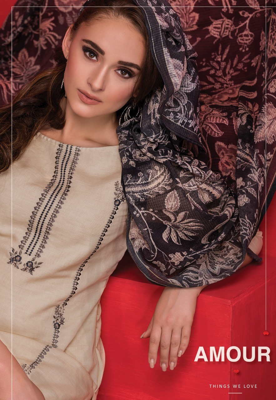 Naariti Presenting Amour Italian Cotton Embroidery Branded Suit Collection