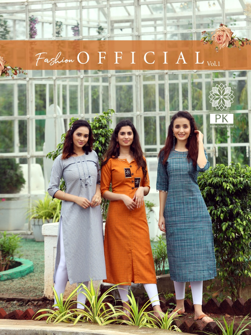 Pk Fashion Official Vol 1 Rayon Cotton Casual Pattern Low Range Fancy Kurti