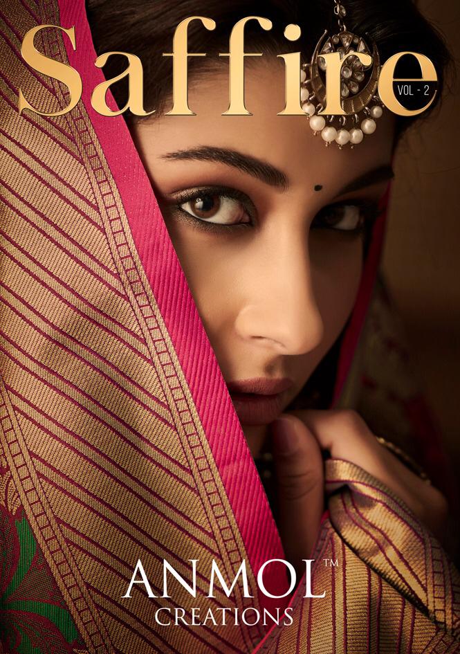 Saffire Vol 2 By Anmol Creation Designer Traditional Look Silk Rich Saree Exporter