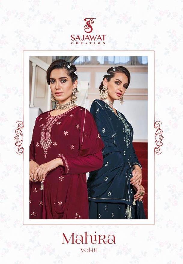 Sajawat Creation Mahira Vol 1 Heavy Georgette Full Sitch Salwar Suit Supplier